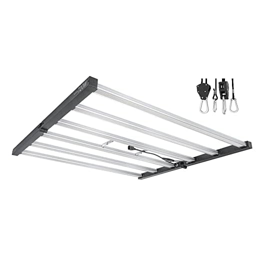LUMii Black 720 W Vollspektrum Grow LED 6 Bar mit Nito Lampenaufhängung (720 W LED)