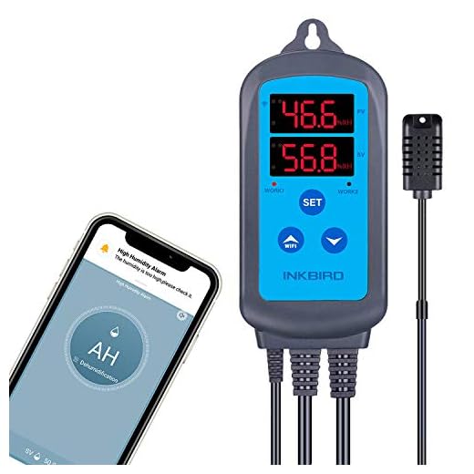 Inkbird IHC-200-WIFI Feuchtigkeitsregler mit kostenloser App für Gewächshaus, Garten, Keller, Gärung, Rauchen