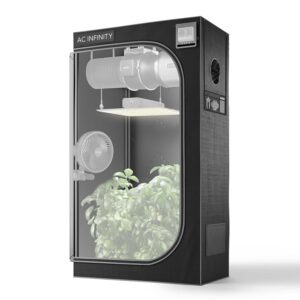 AC Infinity CLOUDLAB 632 Advance Grow Zelt, Dicke 2,5 cm Stangen mit höherer Dichte 2000D Diamond Mylar-Leinwand, Controller Mount für Hydrokultur Indoor Growing 91,4 x 50,8 x...