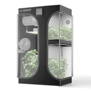 AC Infinity CLOUDLAB 632D 2-in-1 Advance Wachstumszelt, 91,4 x 61 x 182,9 cm, dickste 2,5 cm Stangen, höchste Dichte, 2000D Diamant-Mylar-Leinwand, 7,6 x 5,1 cm für Hydrokultur...