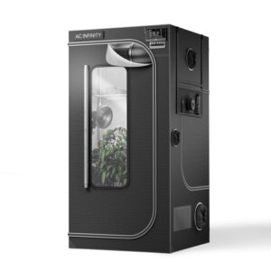 AC Infinity CLOUDLAB 733, Advanced Grow Tent 3x3, dickste 1-Zoll-Stangen, 2000D Mylar-Canvas, laborgeprüfte höchste Reflektivität, größtes Reißverschlussfenster, 36" x 36" x 72"