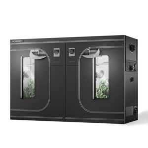 AC Infinity CLOUDLAB 816 Advance Grow Zelt, 25,4 x 12,7 cm, Stangen mit höherer Dichte 2000D Diamant-Mylar-Leinwand, Controller-Halterung für Hydrokulturen im Innenbereich,...