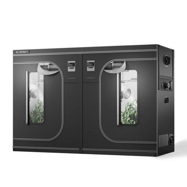 AC Infinity CLOUDLAB 816 Advance Grow Zelt, 25,4 x 12,7 cm, Stangen mit höherer Dichte 2000D Diamant-Mylar-Leinwand, Controller-Halterung für Hydrokulturen im Innenbereich,...