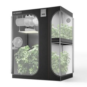 AC Infinity CLOUDLAB 864D 2-in-1 Advance Wachstumszelt, 152,4 x 121,9 x 203,2 cm, dickste 2,5 cm Stangen, höchste Dichte 2000D Diamant-Mylar-Leinwand, 12,7 x 10,2 cm, für...