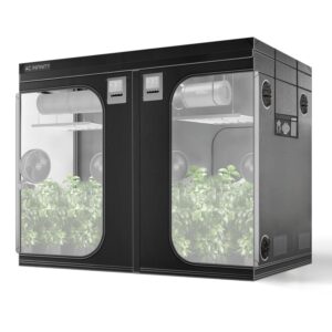 AC Infinity CLOUDLAB 899 Advance Grow Zelt, 20 x 20 cm, höherer Dichte 2000D Diamant-Mylar-Leinwand, Controller-Halterung für Hydrokulturen im Innenbereich, 243,8 x 243,8 x...