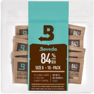 Boveda für Musikinstrumente | 2-Wege-Feuchtigkeitskontrolle mit 84% relativer Feuchtigkeit für Blätter von Holzblasinstrumenten | Größe 8 für einsatzbereite Ersatzblätter bei...