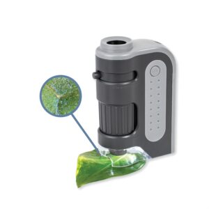 Carson MicroBrite Plus 60x-120x LED Taschenmikroskop mit asphärischem Linsensystem (MM-300)