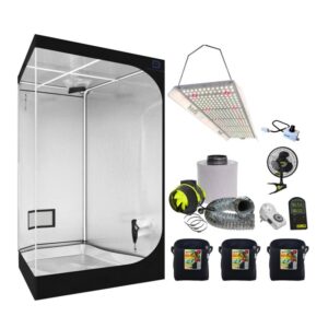 DiamondBox 100x58x180 cm 3 Pflanzen Premium Growset LED hortiOne 600 V3 220W
