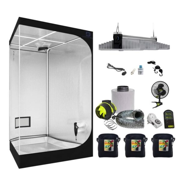 DiamondBox SL100 100x100x200 cm 3 Pflanzen Growset LED Sanlight EVO 4-100 1.5 265W DiamondBox SL100 100x100x200 cm 3 Pflanzen Growset LED Sanlight EVO 4-100 1.5 265W