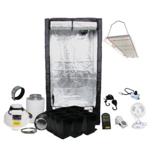 DiamondBox SL100 100x100x200 cm Growbox Set LED hortiONE 600 V3 220W