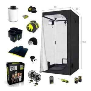 Garden Highpro 80x80x180 cm Growbox Set LEDMAXECO 150W