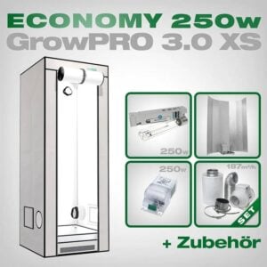 Growbox GrowPRO XS, Grow Set 250W Economy Growbox GrowPRO XS, Grow Set 250W Economy