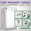 GrowPRO 3.0 XL LED Grow Set + 1x Pure LED Q420 V2, 420W GrowPRO 3.0 XL LED Grow Set + 1x Pure LED Q420 V2, 420W