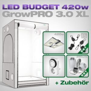 GrowPRO 3.0 XL LED Grow Set + 1x Pure LED Q420 V2, 420W GrowPRO 3.0 XL LED Grow Set + 1x Pure LED Q420 V2, 420W