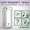 GrowPRO 3.0 XS LED Grow Set + 1x Pure LED Q150 V2, 150W