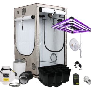 Homebox 100x100x220 cm Growbox Set LED Lumatek ATS300W PRO