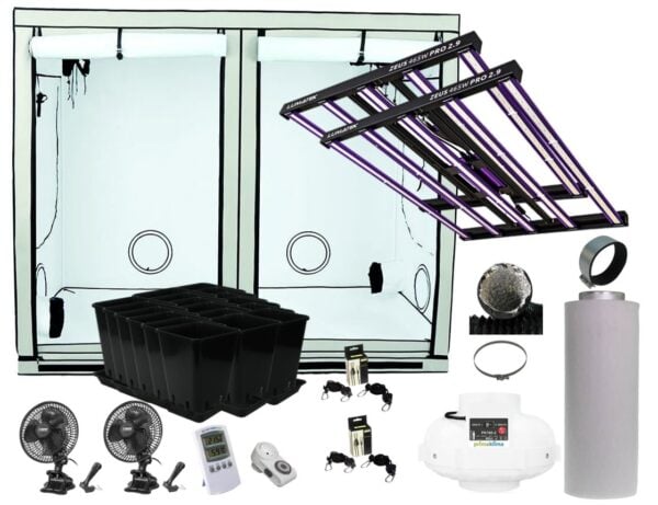 Homebox 240x120x200 cm Growbox Set LED 2x Lumatek ZEUS 465W PRO 2.9