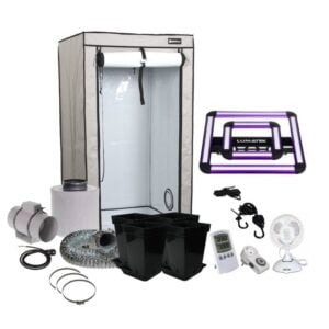 Homebox 60x60x160 cm Growbox Set LED Lumatek ATS200W PRO