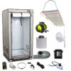 Homebox 80x80x180 cm 3 Pflanzen Premium Growset LED hortiOne 420 V3 150W