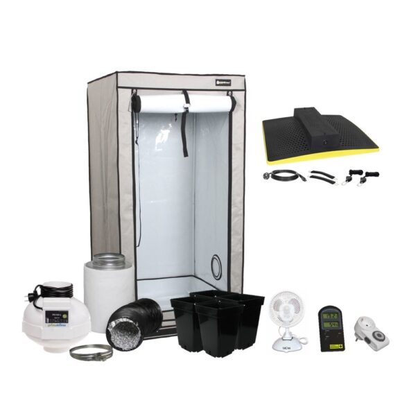 Homebox 80x80x180 cm Growbox Set 3 Pflanzen LED Garden Highpro LEDMAXECO 150W