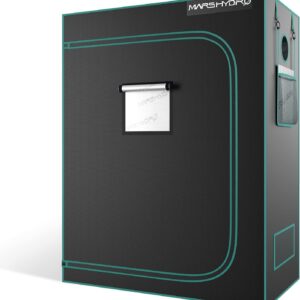 MARS HYDRO Growzelt 120x60x150cm,Indoor Grow Tent Reflektierende Mylar Zuchtzelte Hydrokultur,abnehmbaren Boden Tablett,für Pflanzen wachsen Raum