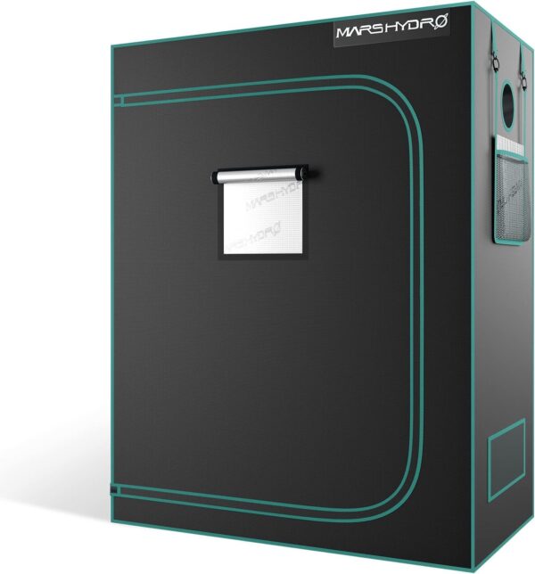 MARS HYDRO Growzelt 120x60x150cm,Indoor Grow Tent Reflektierende Mylar Zuchtzelte Hydrokultur,abnehmbaren Boden Tablett,für Pflanzen wachsen Raum