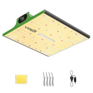 P600 LED Grow Lampe, 2024 Pflanzenlampe Led Vollspektrum, Pflanzenlampen LED Grow Light, Dimmen 0%-100% für Gewächshaus Zimmerpflanzen Sämling Gemüse Blüte für Growzelt 60x60cm...
