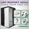 Pure Tent 120x120 LED Grow Set + 1x Pure LED Q420 V2 Pure Tent 120x120 LED Grow Set + 1x Pure LED Q420 V2