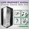 Pure Tent 80x80 LED Grow Set + 1x Pure LED Q240 V2 Pure Tent 80x80 LED Grow Set + 1x Pure LED Q240 V2