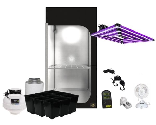Secret Jardin 90x90x178 cm Growbox Set LED Lumatek ATS300W PRO