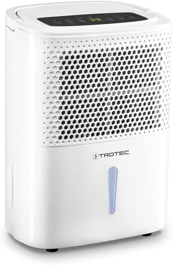 TROTEC Raumentfeuchter elektrisch TTK 26 E – Leistung 10 L/Tag – Fläche 15 m² / 37 m³ – Entfeuchtungsgerät mit Autoabschaltung TROTEC Raumentfeuchter elektrisch TTK 26 E – Leistung 10 L/Tag – Fläche 15 m² / 37 m³ – Entfeuchtungsgerät mit Autoabschaltung