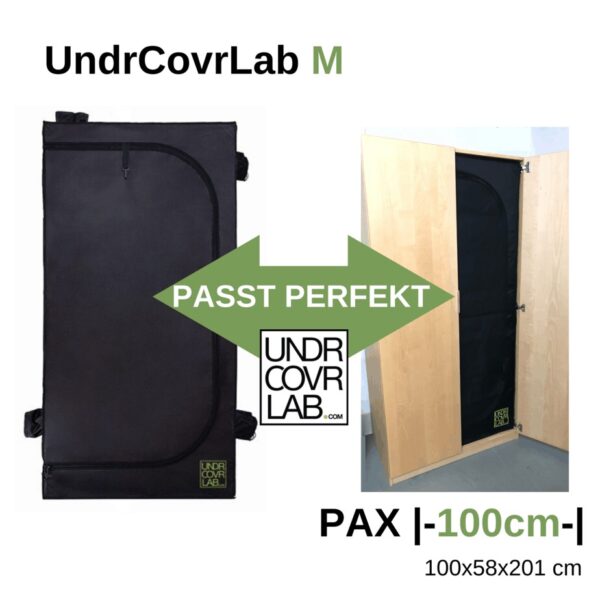 UndrCovrLab M V4 | Growzelt im Schrankformat | Growbox 92x54x189cm