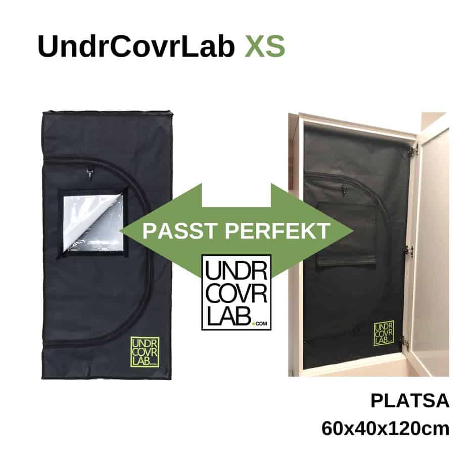 UndrCovrLab XS | Mini Growbox für Stealth Grow im Schrank Produktfoto