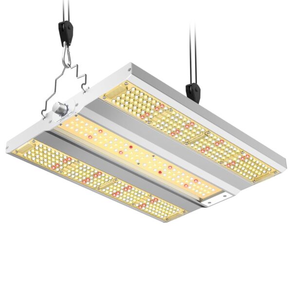 XS1500 Pro LED Grow Lampe,Pflanzenlampe LED Vollspektrum,Neue Gen Linsen LED Grow Light mit Daisy-Chain 6 Levels Dimmen 0-100% Für Zimmerpflanzen Gemüse Blüte für Growzelt...